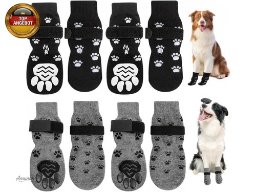 Paar anti rutsch hundesocken - rutsch,