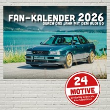 Fan Kalender 2026 - durch das Jahr mit dem Audi 80 (DinA3 quer)