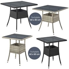 Gartentisch Eckig Tisch Balkontisch wetterfest Outdoor Beistelltisch Juskys®