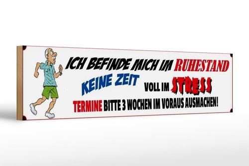 Holzschild spruch 46x10 ich - 46x10, cm