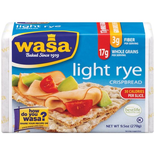 Wasa crispbread rye - crispbread, lite