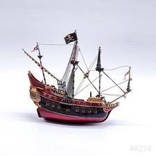 Schiffsmodell Modellschiff Piratenschiff Kunststoff aus einer Sammlung | 21x19cm