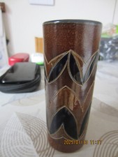 Westerwald Westerwälder Steinzeug Vase  Salzglasur Keramik