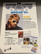 Peter Maffay seltene Werbeanzeige / Zeitschrift „Der Musikmarkt“ (1984)