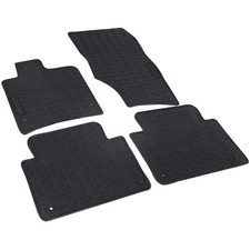 Auto Gummi Fußmatten Schwarz