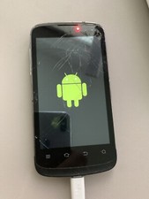 ZTE Blade 3 Schwarz Displayglas Gebrochen Läuft