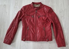 Lederjacke Damen JILANI Collection rot Gr. 40