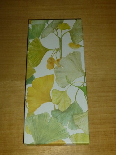 Dieses baums blatt ginkgo - baums,