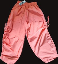 La Bass Damen Hose ÜBERGRÖßE Apricot RAFFHOSE Gummizug 100% Viscose MEGA Weit