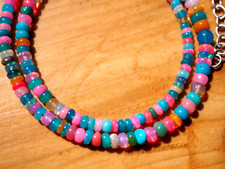 Äthiopische Welo  Opal Kette  - bunt - 41,6 ct.