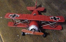 Blechmodell: Flugzeug Roter