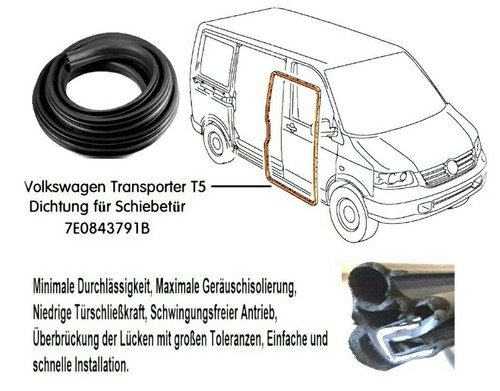 Schiebetürdichtung für t5 - für, vw