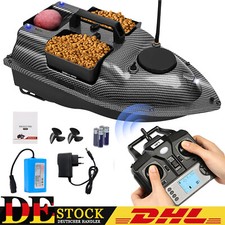 500m Futterboot mit GPS RC Boot Köderboot Fernbedienung Fischköderboot Schwarz