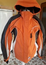 IGUANA Skijacke, orange-grau-natur, Gr. 36