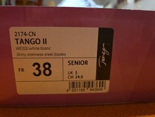 Schlittschuhe Eiskunstlauf Modell Graf Tango 2 Gr. 38, weiß, neuwertig