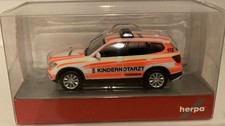 HERPA 092173 BMW X3 KINDERNOTARZT FEURWEHR RETTUNGSDIENST MÜNCHEN