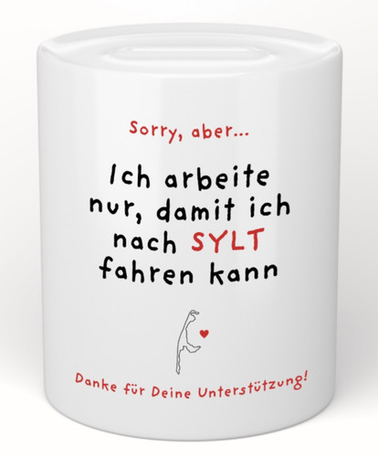 Spardose trinkgeld ich - spardose,