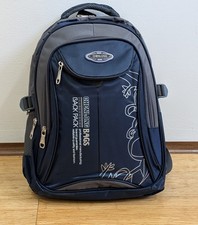 Rucksack Teenager Schulrucksack 30 Liter 5 Fächer 2 Trinkflaschenhalter Blau