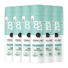 8x4 Deo Spray Fresh Lime 6 x