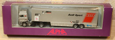 1x Albedo Alpha LKW, Audi Sport Team Roc Renntransporter 1:87