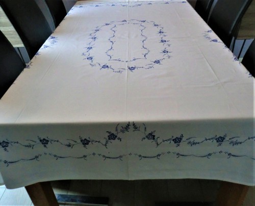 Blaudruck tischdecke alt - blaudruck,