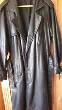 Edler Herren-Ledermantel, Schwarz, Gr. 50,  von Leder Rees, Freiburg