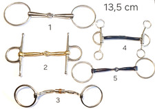 Verschiedene Gebisse 13,5 cm (z.B. Schenkeltrense, Wassertrense usw. )