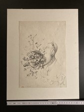 Karlsruher Künstler 1970er – 11 Werke – A2 & A4 – Collage, Bleistift, Druck