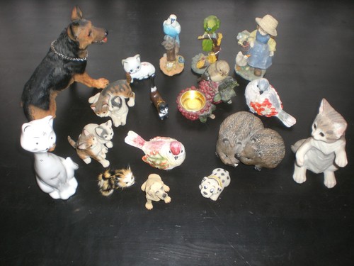 Tierfiguren katze hund - katze,,