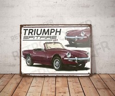 Vintage Blechschild Triumph