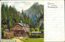 Litho Hohnstein Sächsischen