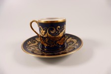 Rosenthal Selb Sammeltasse Sammelgedeck Kobaltblau Moccagedeck Jugendstil