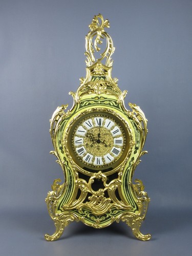 Tischpendeluhr rococo boulle - tischpendeluhr,