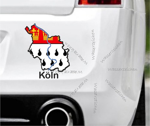 Autoaufkleber stadt köln - autoaufkleber,