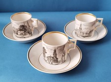 3 Mokkatasse Espressotasse  KPM Berlin  Alte Hanse Kiel Hamburg Lübeck Porzellan