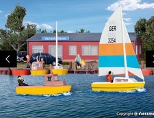 Kibri Boat Set 39159 HO Scale