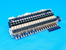 CKD VentilInsel Block mit 20x 4SB019-C2 Magnetventil Pneumatik Ventil Inkl. MwSt