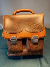 Leder Rucksack, braun, Vintage