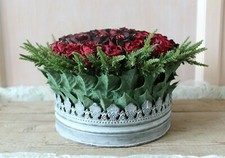 Künstliche Blumen, dunkelrote