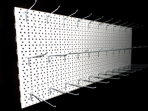 Lochwand weiss 100x40cm - lochwand, 1x
