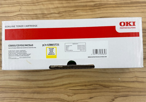 Oki original toner - toner, yellow