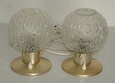 DDR Nachttischlampe Tischlampe Lampe Design Bubble Glas Vintage 70er VEB alt rar