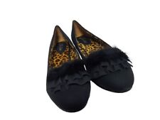 Damen Ballerinas Halbschuhe Slipper Sommerschuhe Flats Leder Optik Modisch JD050