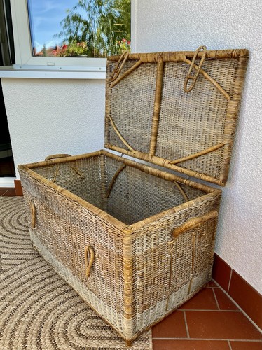 Alte große rattan - rattan, vintage