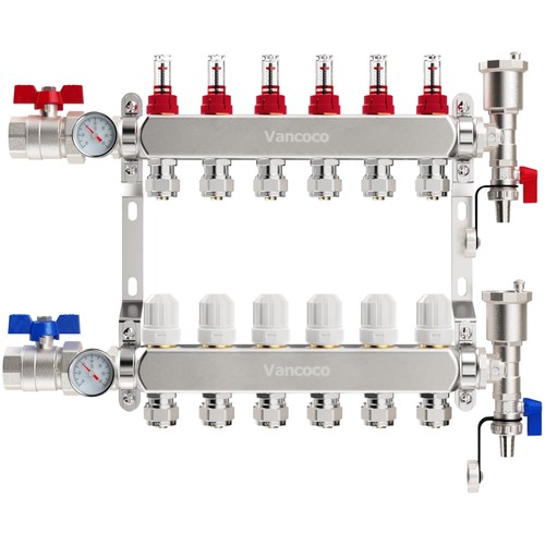 Heizkreisverteiler edelstahl - heizkreisverteiler, 6