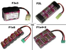 Akkupacks, aus 2/3A Hochstrom Zellen, 7.2V1300mAh / mehrere Optionen...