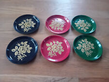 Glasuntersetzer Getränkeuntersetzer 6 St. Kunststoff Untersetzer shabby 60er