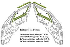 VW T3 Türschachtdichtung Fensterschachtdichtungen  8 tlg.