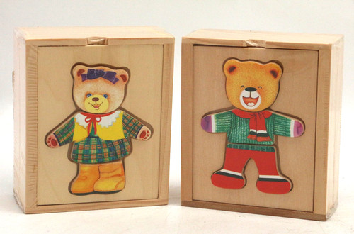 Beeboo holzpuzzle anzieh - beeboo, bär
