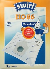 1 Paket SWIRL EIO 86 MicroPor Staubsaugerbeutel EIO86 FREI HAUS per DHL